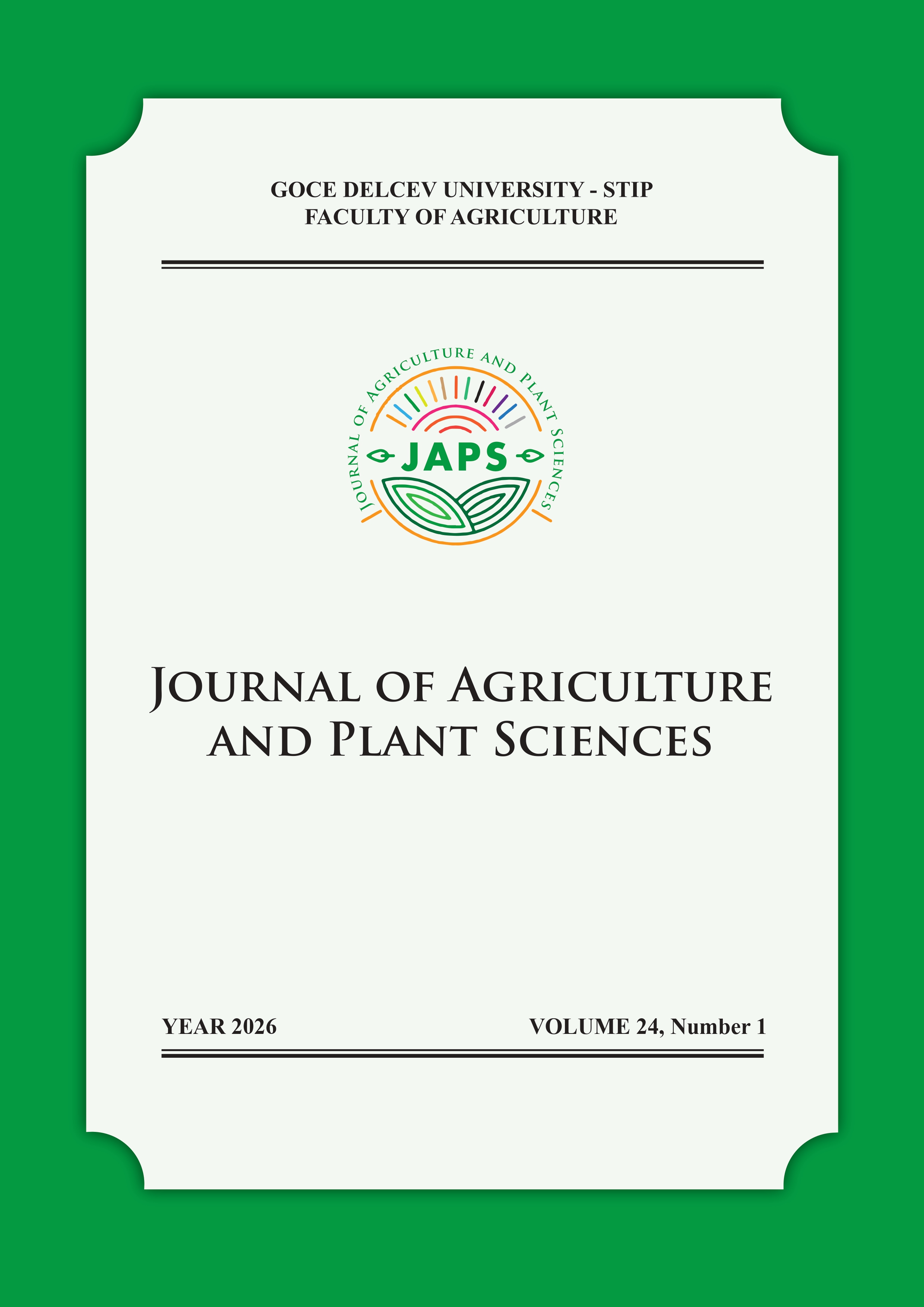 					View Vol. 24 No. 1 (2026):  Journal of Agriculture and and Plant Sciences - IN PRESS
				
